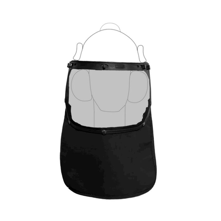 Pantalla y babero broche metálico 3789